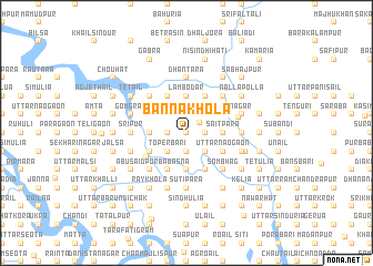 map of Bānnakhola