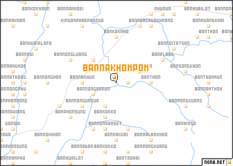 map of Ban Na Khom Pom