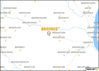 map of Ban Na Ko