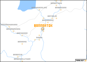 map of Ban Nam Tok