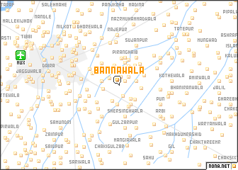 map of Bannāwāla