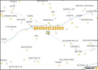 map of Banners Corner