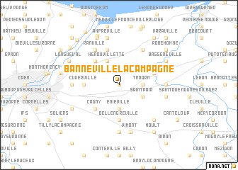 map of Banneville-la-Campagne