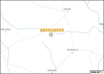 map of Bannikoppa
