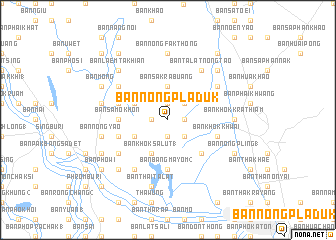 map of Ban Nong Pla Duk