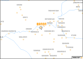 map of Banon
