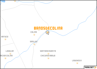 map of Baños de Colina