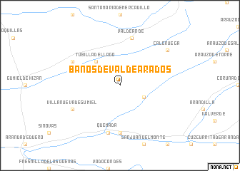 map of Baños de Valdearados
