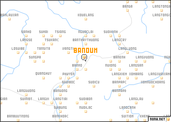 map of Bản Oum
