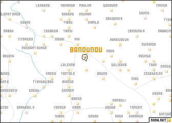 map of Banounou