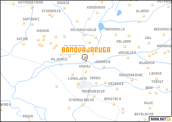 map of Banova Jaruga