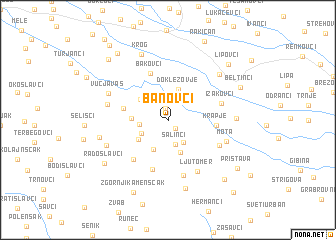 map of Banovci