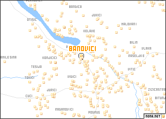 map of Banovići