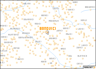 map of Banovići