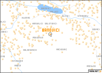 map of Banovići