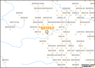 map of Bản Pen