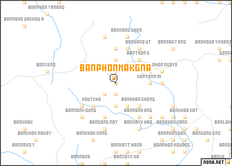 map of Ban Phônmakgna