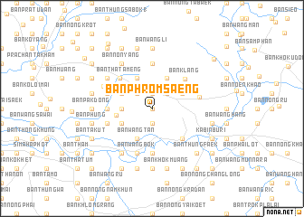 map of Ban Phrom Saeng