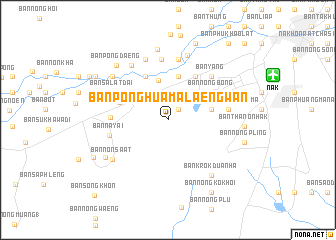 map of Ban Pong Hua Malaengwan