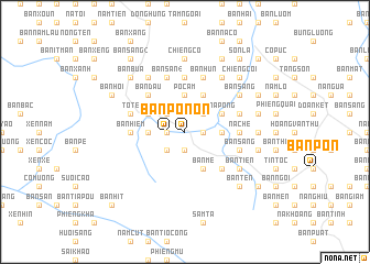 map of Bản Pon