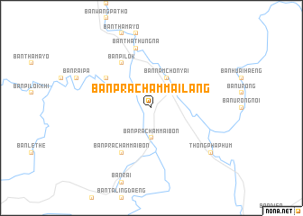 map of Ban Pracham Mai Lang