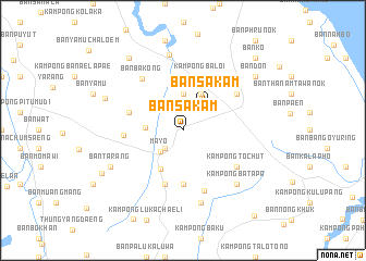 map of Ban Sa Kam