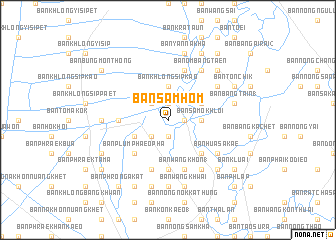 map of Ban Sam Hom