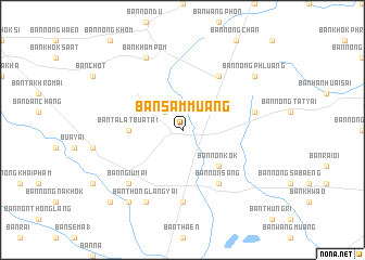 map of Ban Sam Muang