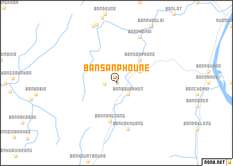 map of Ban San Phoune