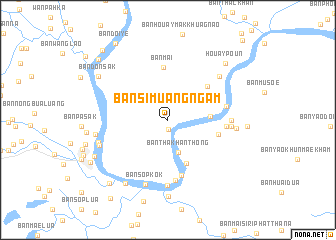 map of Ban Simuangngam
