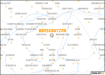 map of Bańska Wyżna