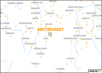 map of Bantarkaret