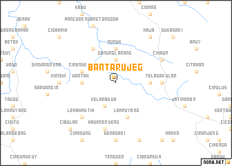 map of Bantarujeg