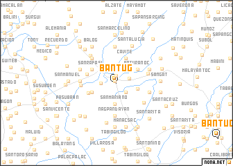 map of Bantug