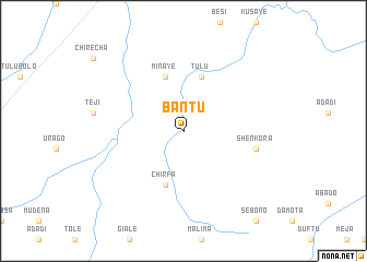 map of Bantu