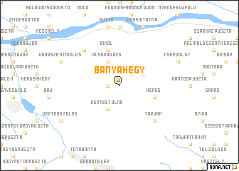 map of Bányahegy