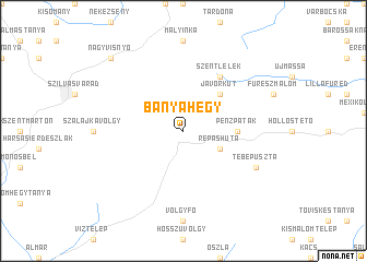 map of Bányahegy