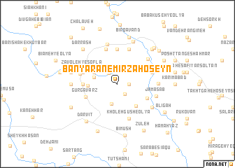 map of Bānyārān-e Mīrzā Ḩoseyn