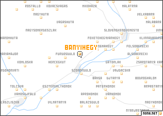 map of Bányihegy
