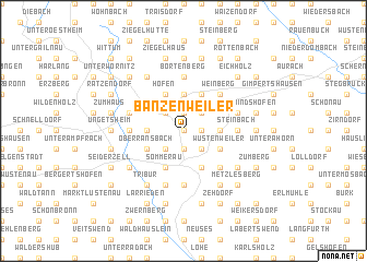 map of Banzenweiler