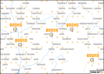 map of Baoma