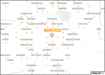 map of Bapérou