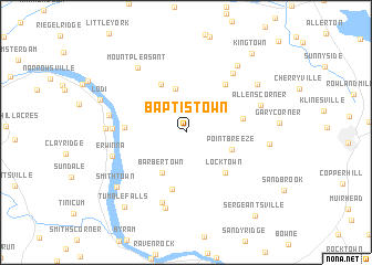 map of Baptistown