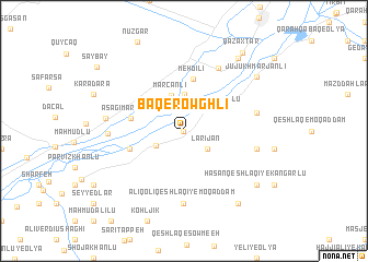 map of Bāqer Owghlī