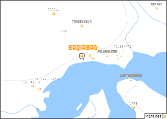 map of Bāqīābād