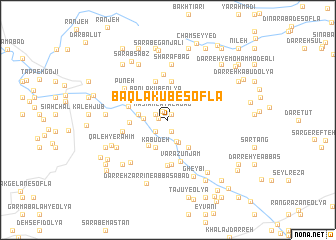 map of Bāqlākūb-e Soflá