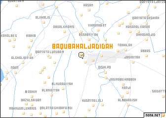 map of Ba‘qūbah al Jadīdah