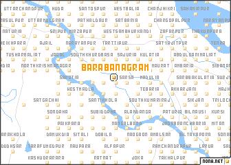 map of Bara Banagrām