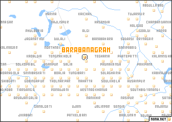 map of Bara Banagrām