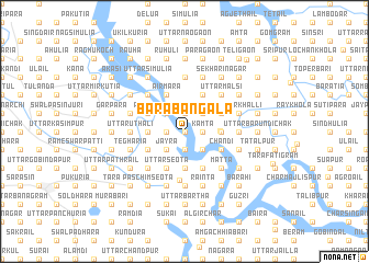 map of Bara Bāngāla